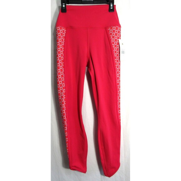 Spiritual Gangster Pink Geometric Jade Dream Tech Eco Jersey Leggings Small NWT - Picture 1 of 7